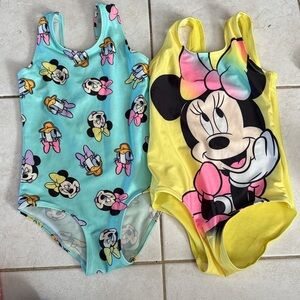 Disney H&M girls swimsuits 5T 6